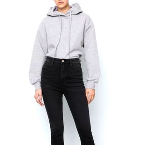 Black high rise skinny jeans